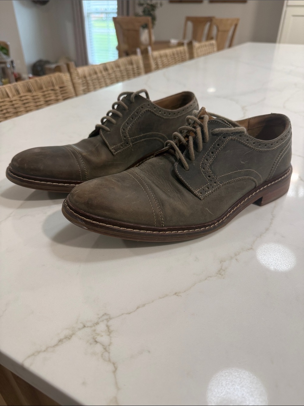 Cole Haan Men’s Size 9 Williams Welt Brown Leather Oxfords Dress Shoes Lace Up